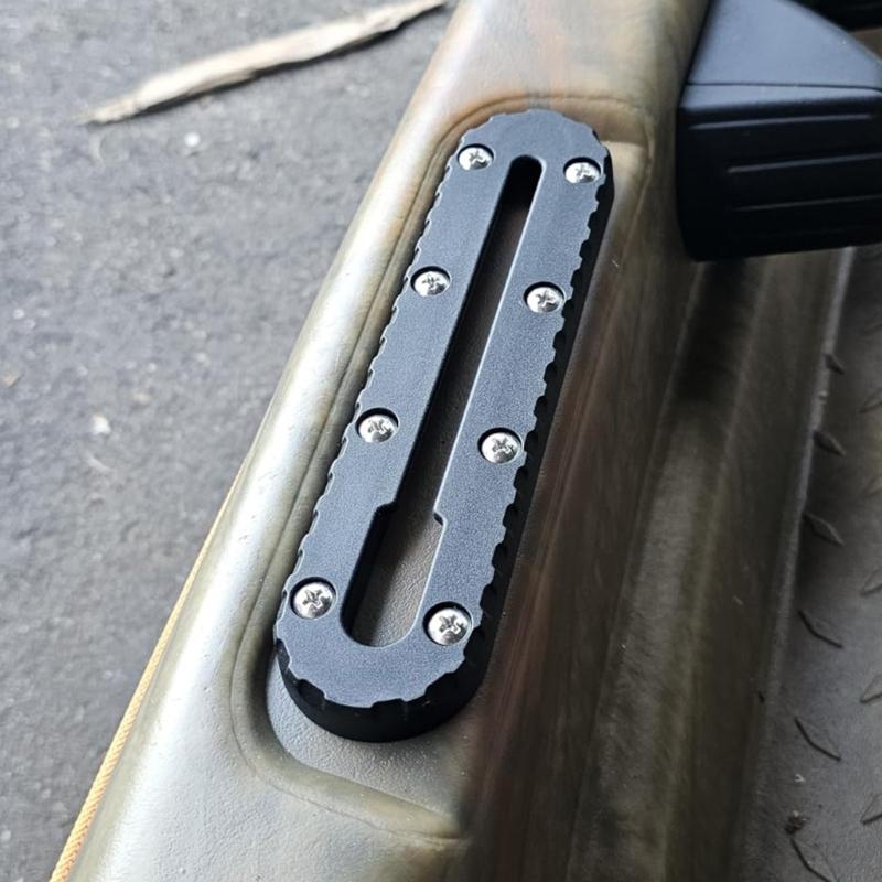 2/4Pcs Kayak Slide Track Rail Bracket Kayak Accessories Mount Track Fishing Rod Holder Mounting Base Rack Easy to Use