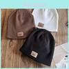 Korean Style Knitted Beanie Hat With Breathable Acrylic For Winter Teens And Adults