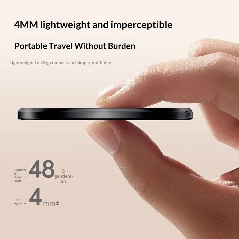 Double-Sided Magnetic Phone Ring Holder Wireless Charging Friendly Adjustable Kickstand for All Smartphones