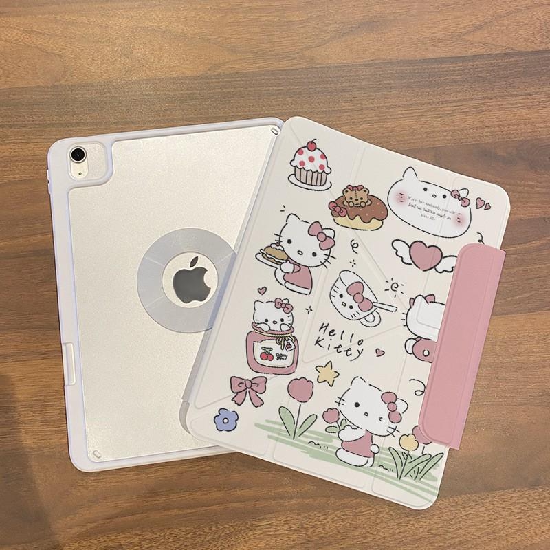 Magnetic Detachable Acrylic Case IPad Pro 11 Inch Mini 7 With Stand Support Cartoon Design Full Cover