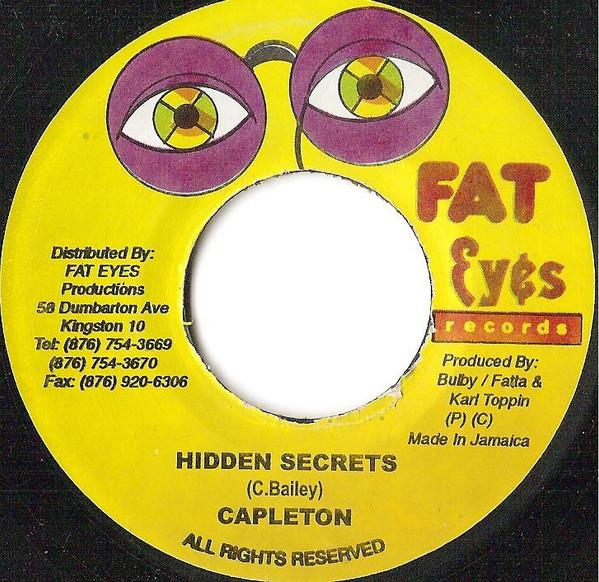 

7inch Record CAPLETON - Hidden Secrets NONE Fat Eyes Record Jamaica Reggae, Ska & Dub Used