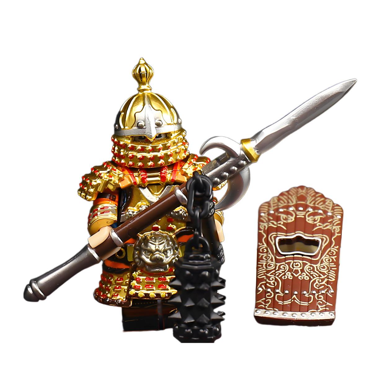 

«Железная пагода, старинные солдаты, минифигурки»: Строительные блоки для создания доспехов средневековых династий Юань и Цзинь, совместимые с Lego