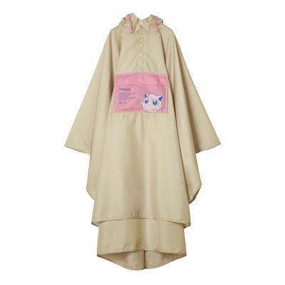 Pokemon Bicolor Rain Adventure Beige Outdoor Outdoor [2025] Wpc. Poncho, Partner, (Purple), Men's, Women's, Commuting, School, Cycling, Raincoat,