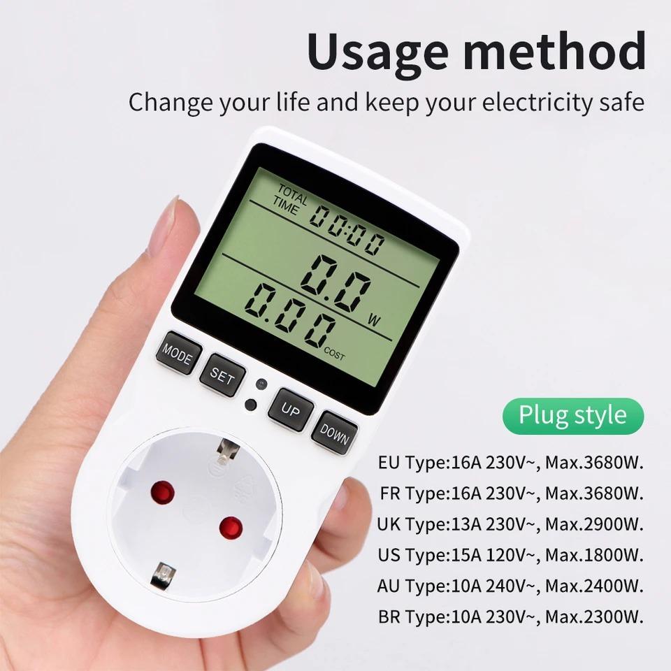 Digital Temperature Controller Power Socket Outlet EU Plug Thermostat With Timer Switch Sensor Probe Heating Cooling
