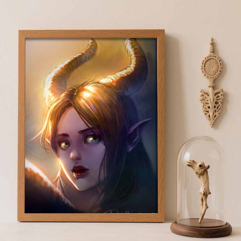 Disney Diamond Painting Full Diamond 5D Enchantress Maleficent Diamond Art Home Decor Creative Handicrafts Round 20x30cm