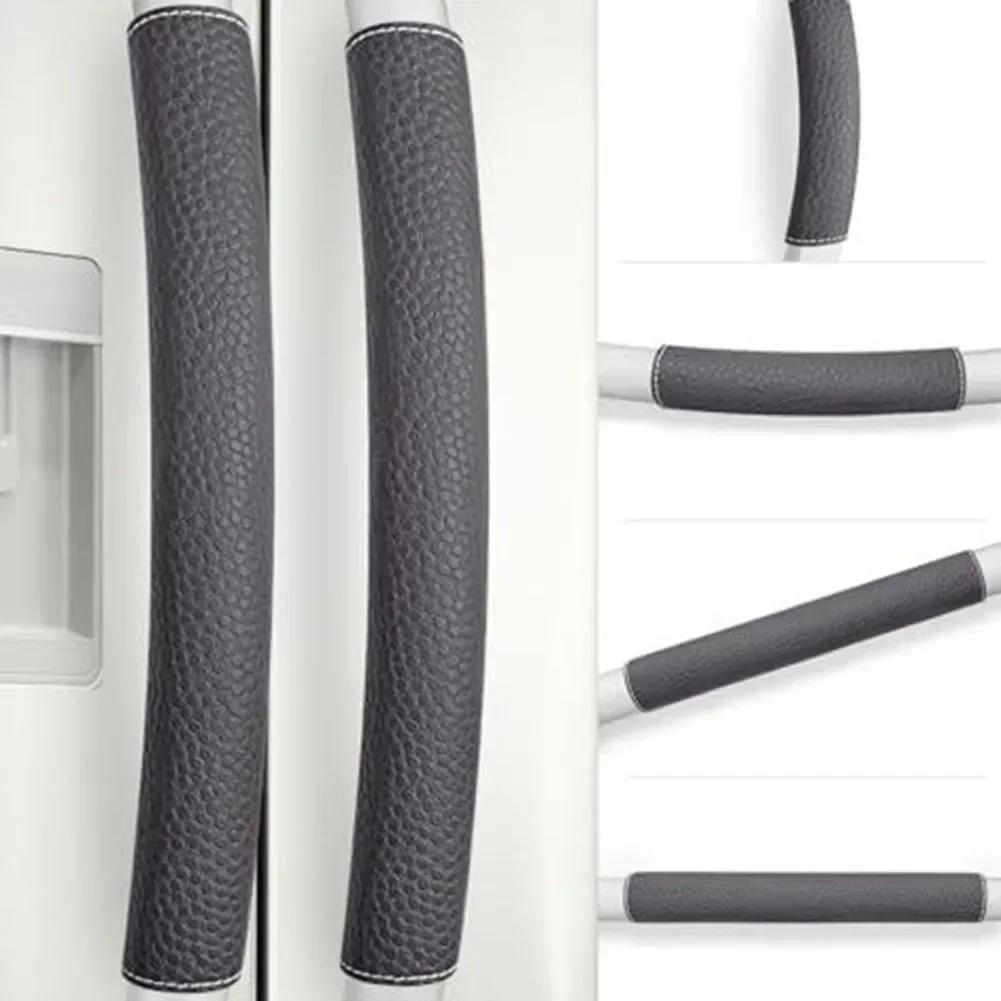 Sliding Door Handle Protector Cover Accessory Refrigerator Handle Cover Colorful Handle Covers Easy Installation Design чёрный