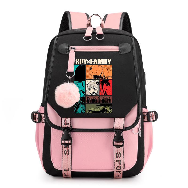RiMan SPY x FAMILY Spy Play House Backpack Junior High School Student Personality Trend College Style School Bag