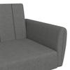 2 Seater Sofa Bed Light Grey Fabric
