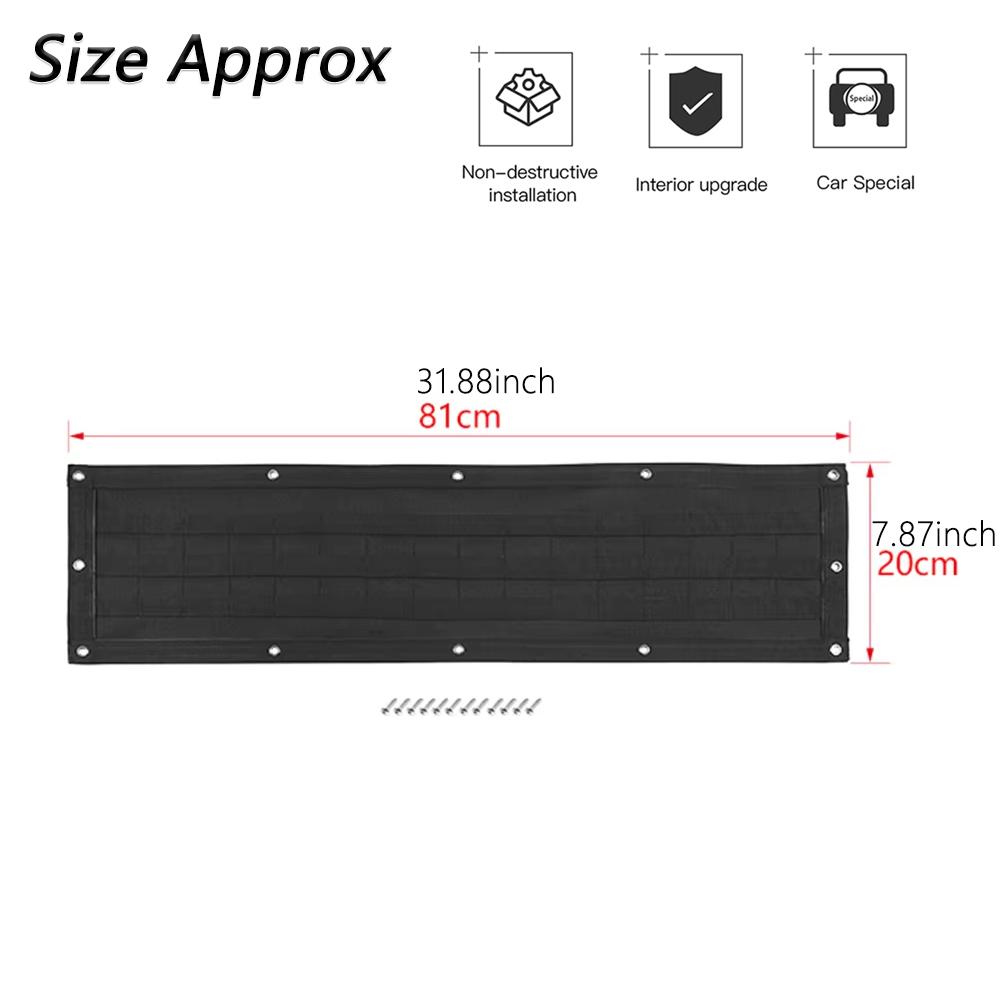 Rear Door Panel Molle Storage Bag Tools Organizer for Suzuki Jimny JB64 JB74 2019-2026 Tailgate Interior Accessories Tidying