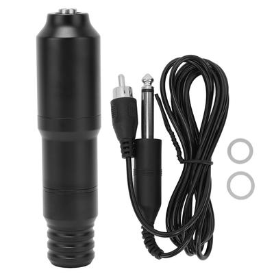 Rotary Tattoo Pen Aluminium Alloy RCA Interface Tattoo Clip Cord Shader Liner Tattoo Machine Black