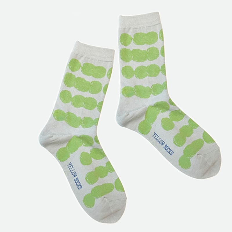 YELLOWSOCKS NUBE GREEN GREY