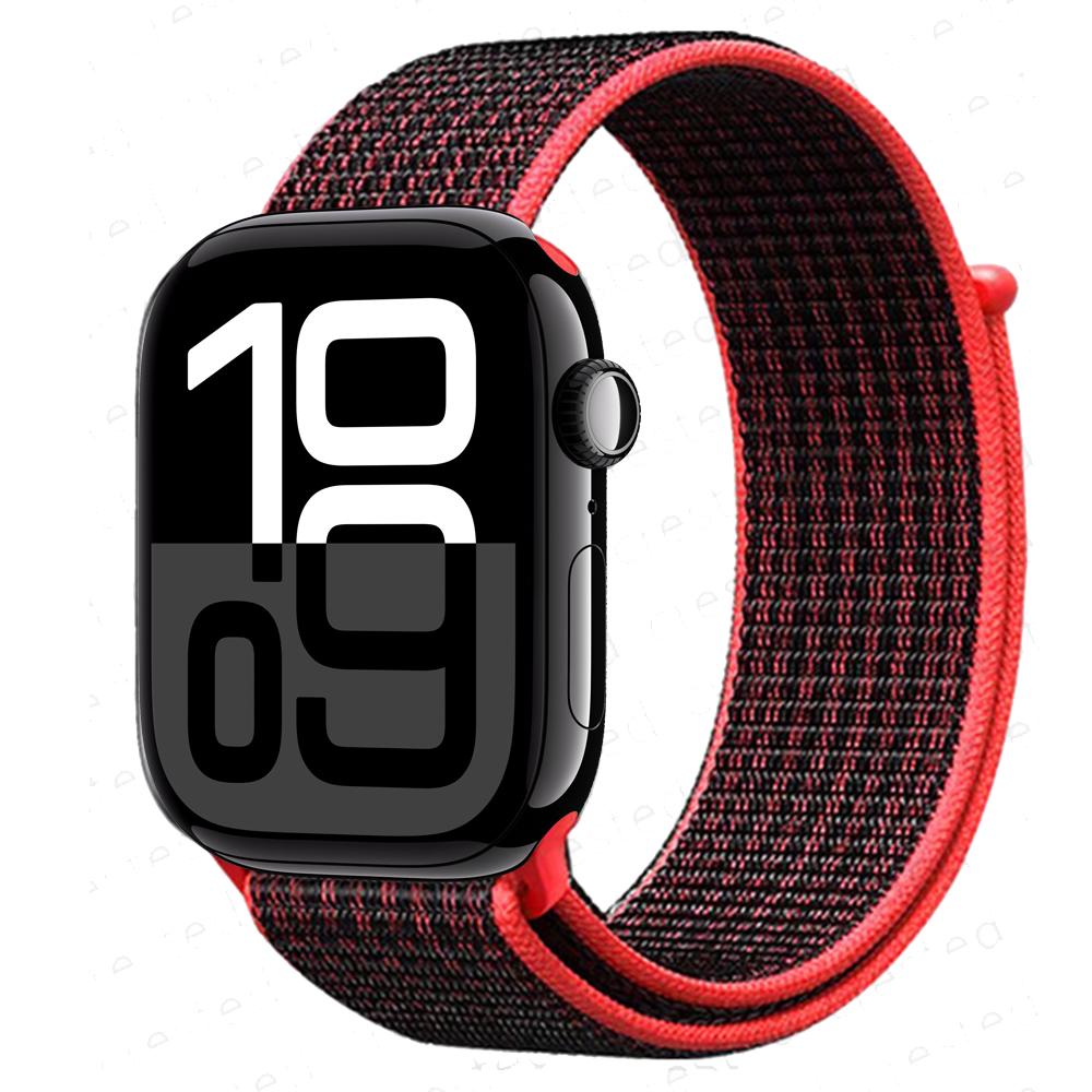 Cinturino in Nylon a Passante Per Apple Watch Bands 46mm 44mm 40mm 41mm 45mm 42mm Cinturino Originale iWatch Serie 11 10 SE 9 8 Ultra 3