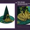 2025 Wizard Scarecrow Costume Hat Hat Decoration Halloween Party Wizard Scarecrow Costume Hat Hat Mushroom Hat Wizard Scarecrow