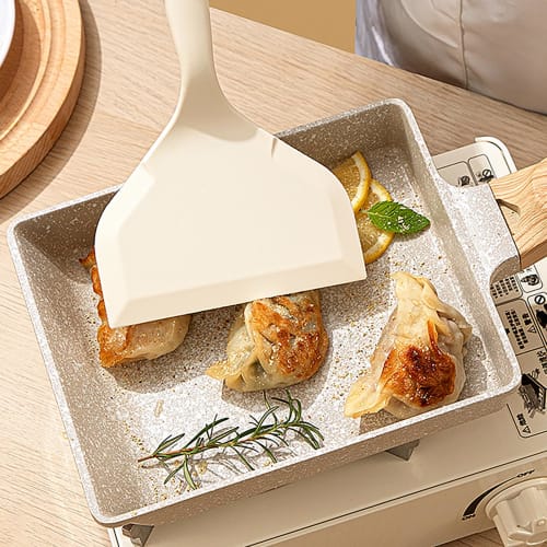 Heat-resistant Silicone Spatula, Spatula, Cooking Tool, Turner, for Frying Omelets and Omelet Pans, Set of 2, Red