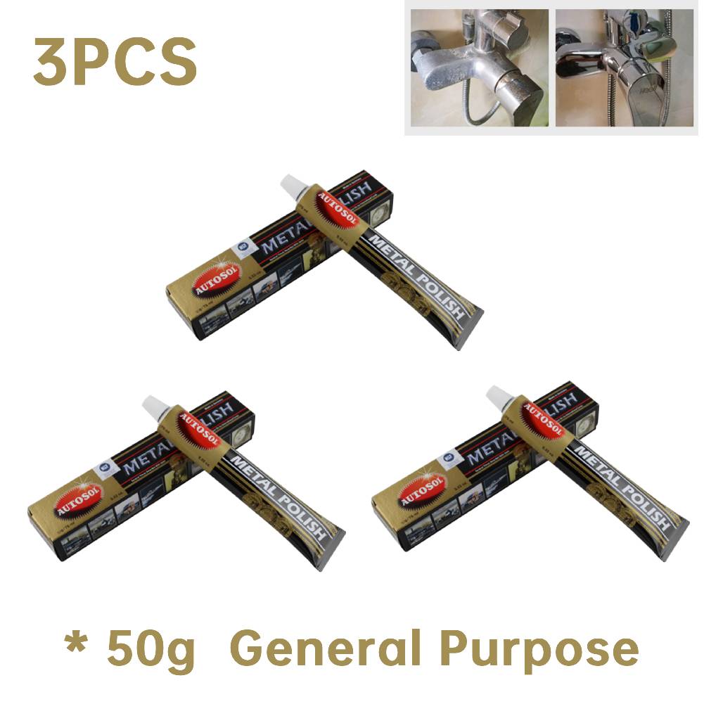 2-4PCS 50/100g Rust Remover Household Metal Polish Cleaner Metal Polish Solve Paste for Aluminum Stainless Steel Chrome and More