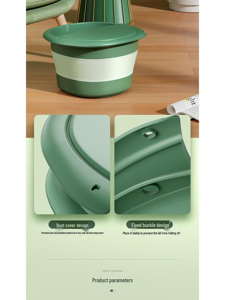 Compact Foldable Foot Bath with Massage & Calf Fumigation Basin
