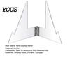 Sports Memorabilia Display Championship Belt Stand, Clear Acrylic Wrestling Storage Solution Holder, Triangular Stable Support Rack for