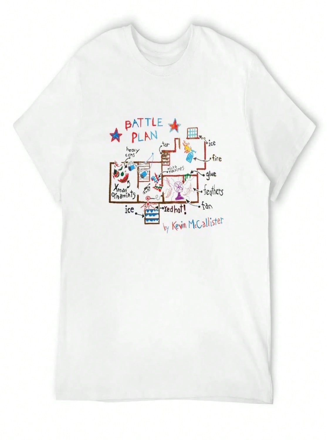 Home Alone T-Shirt Anime Clothes Aesthetic Clothing Cotton T Shirt unisex S
