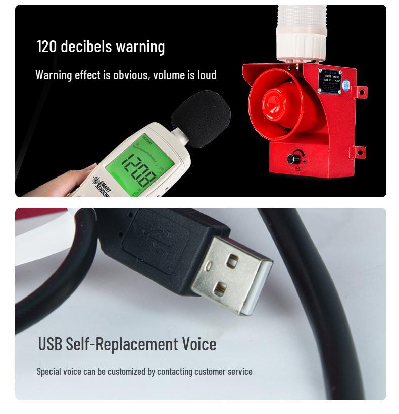 TGSG-520X Industrial Alarm: RS485 Protocol Multi-channel Sound & Light Warning Horn