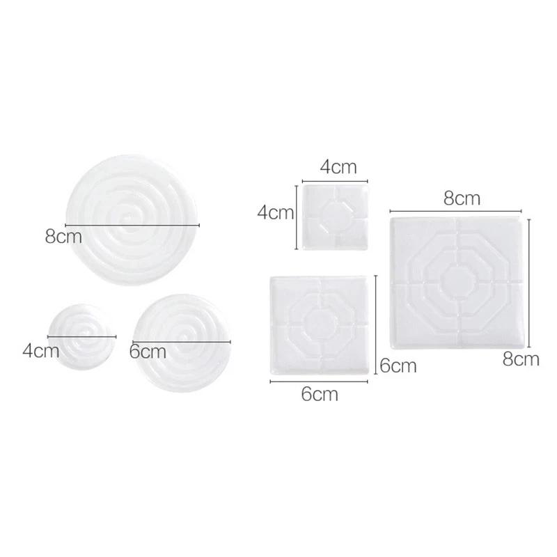 Anti Slip 4Pc Transparent Silicone Furniture Foot Mat Table Sofa Foot PU Adhesive Patch Anti-collision Bed Leg Mute Non-slip Mat