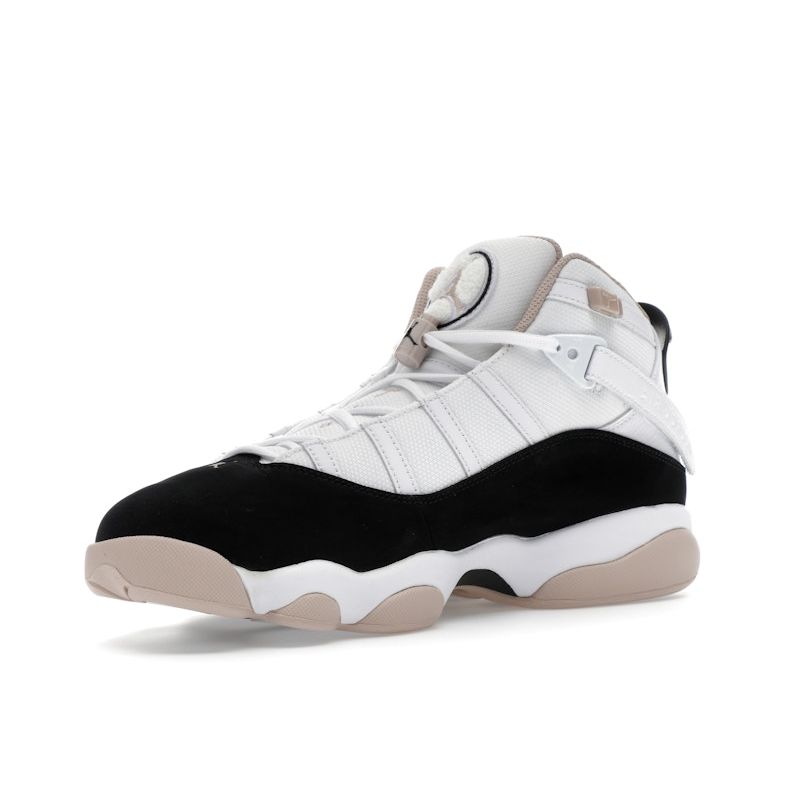 Air Jordan Jordan 6 Rings Fossil Stone Men Sneakers White Black 322992-112