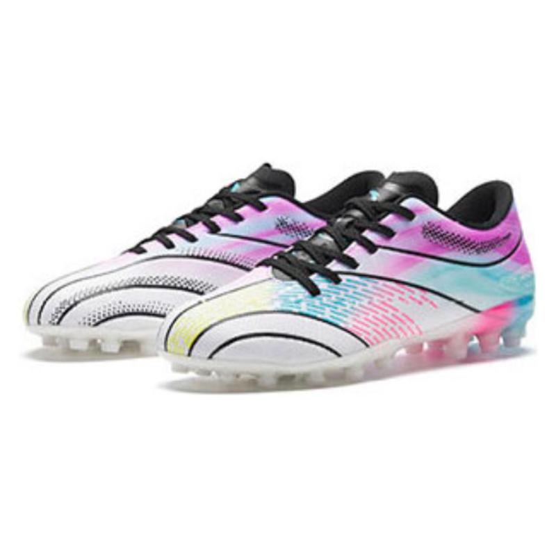 Anta MG Multi Ground Soft Ground, Artificial Ground, Natural Ground Abrasion Resistant Soccer Shoes Men's White Purple Sneakers 912332222-2