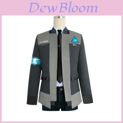 Premium Detroit Become Human Rk800 Connor Cosplay Costume Complete Outfit Jacket Coat For Ultimate Roleplay Experience