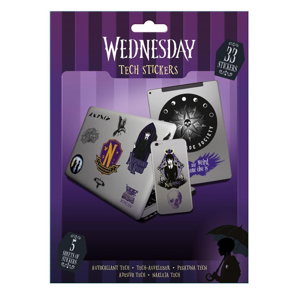Wednesday Nightshade Tech Stickers Set (Pack of 33)