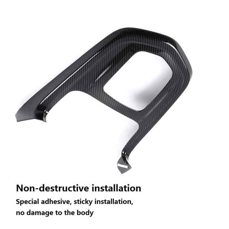 Carbon Fibre for Nissan Navara NP300 2016- Car Gear Shift Knob Frame Panel Decoration Cover Trim Sticker Accessories