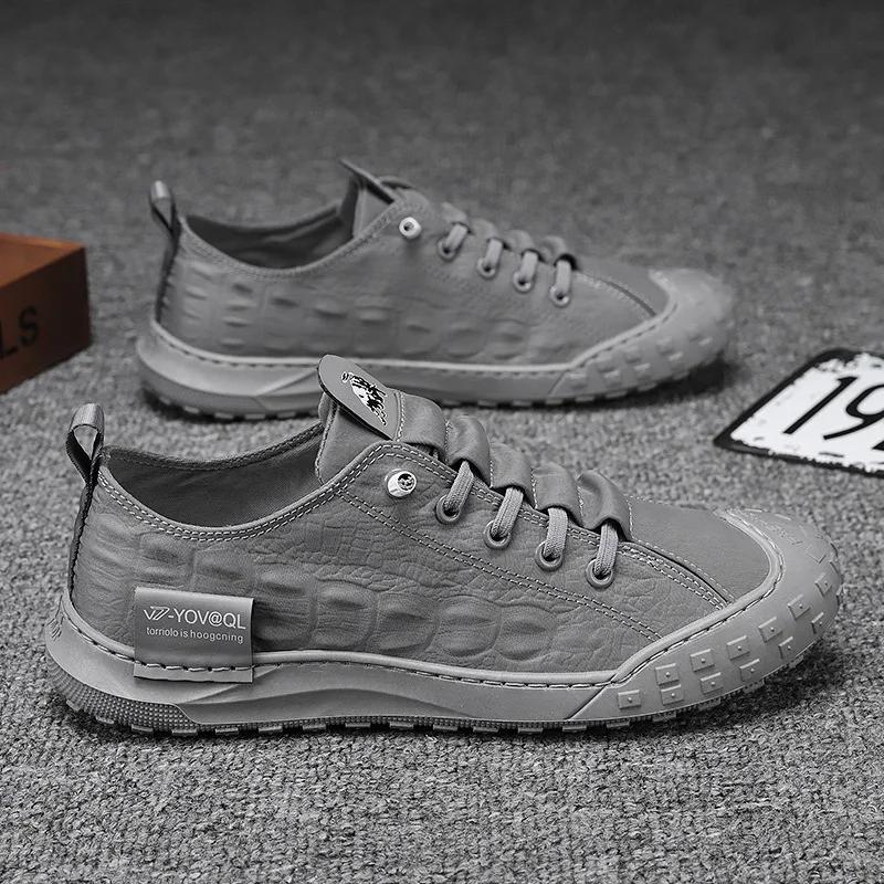 

Трендовая мужская повседневная обувь из парусины мужские кроссовки на плоской подошве мужские вулканизированные туфли для активного отдыха мягкие износостойкие мужские туфли Zapatos Para Hombres 39