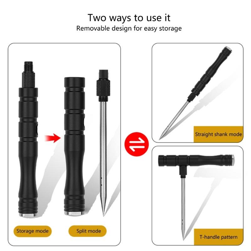 Professionelles Angelwerkzeug aus Edelstahl zur Verbesserung des Angelerlebnisses Multifunktionales abnehmbares Fischentlüftungswerkzeug