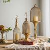 BEPAN Retro European Candlestick Iron Art Golden Homestay Light Luxury Candlestick Terrace Restaurant Romantic Decoration Ornament