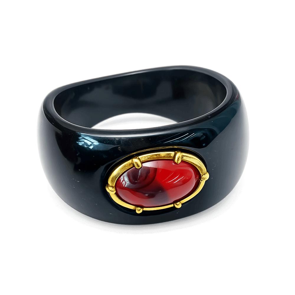 Exaggerated Resin Acrylic Bracelet Inlay Chunky Cuff Geometric Wide Bangle  Bohemian чёрный