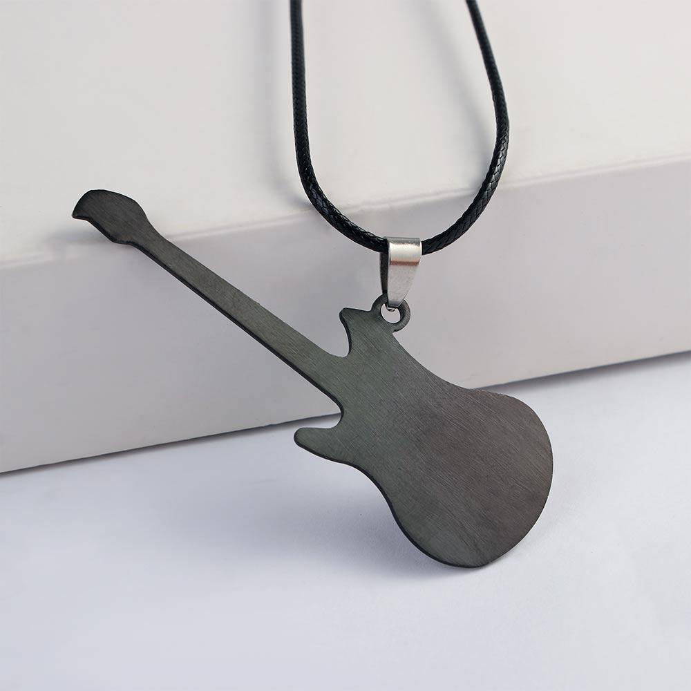 Stylish Trendy Pendant Music Guitar Punk Rock Clavicle Chain Jewelry Fashion Accessories Necklaces