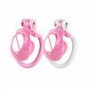 Pink Chastity Cage Sissy Negative Chastity Lock CB Lock Abstinence Restraint Cock Cage Urethral Chastity Device Adult Sex Toy18+