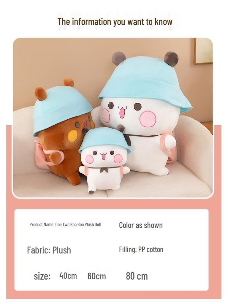 Najlepiej sprzedająca się pluszowa zabawka Boo Boo Emoji - Urocza kreskówkowa lalka prezent dla dziewczynek