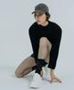 DOLIGRAM Basic Cat Rivet Washed Cap Gray