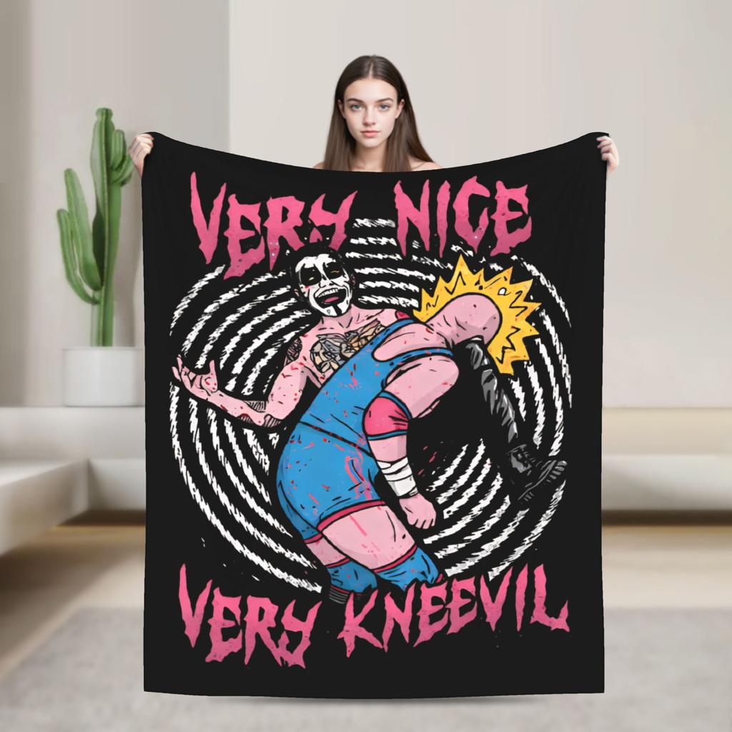 Danhausen Very Evil Funny Wrestling Blanket Coral Fleece Plush Decoration Ultra-Soft Throw Blankets for Sofa Outdoor Quilt