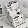 Plastic Pamphlet Flyer Organizer 3 Tiers Document Display Stand Desktop Book Stand  Study Room
