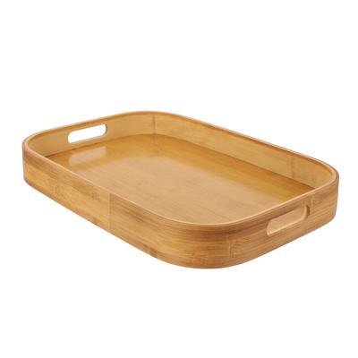 Bamboo Storage Tray Platters Serving Small Kitchen Snack Holder Footstool for Food Cooked Trays Snacks Organizer