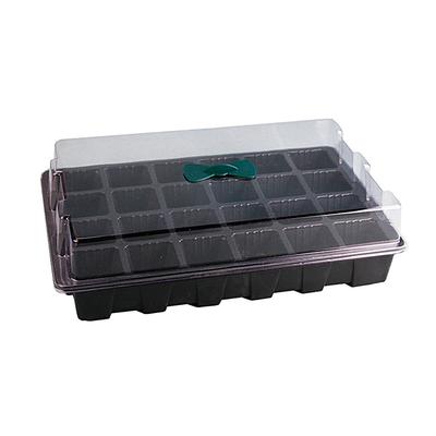 3 Pack 24 Cells Seedling Nursery Tray Plastic Flower Garden Nursery Pot Planting Seed Tray Kit With
