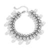 Holiday Wind Beach Imitation Pearl Anklet Women'S Simple Double-Layer Ccb Round Beaded Anklet Foot Decoration