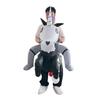 Riding Skeleton Unicorn Inflatable Suit Prank Entertainment Cosplay Clothing Performance Wear Cartoon Doll Costume Prop