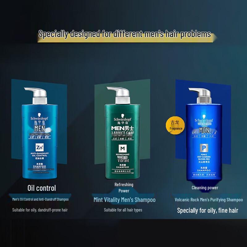 Schwarzkopf Men's Oil Control Anti-Dandruff Shampoo