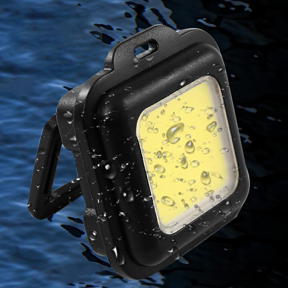 500LM Small Pocket Flashlight USB Charging Keychain Flashlight Camping Flashlight 3 Light Mode Multipurpose for Camping Hiking