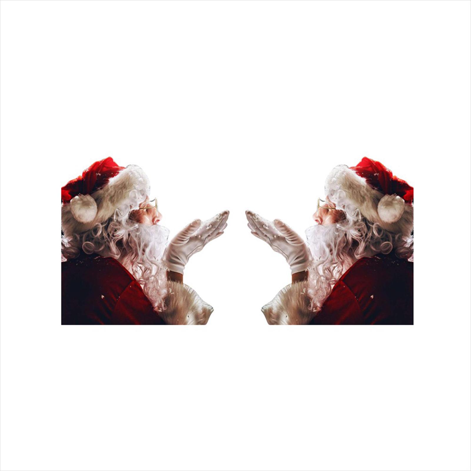 

Наклейки на окна автомобиля 2 шт. 40*40 см 3D мультфильм Санта-Клаус автомобильное окно крышка авто чехлы реалистичный автомобиль 30x30cm