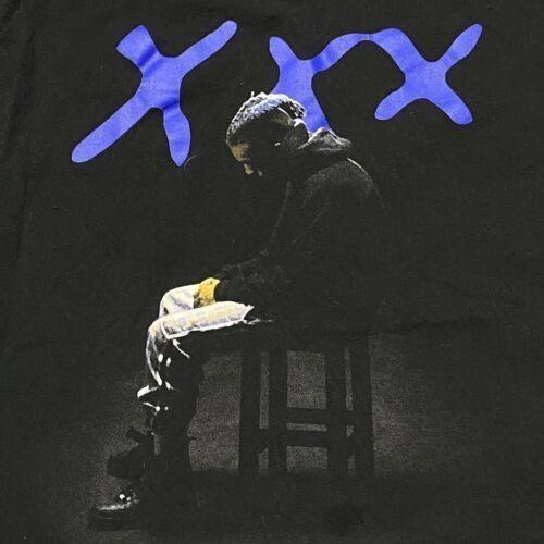 Винтажная мужская футболка XXXTentacion с коротким рукавом, черная, унисекс L