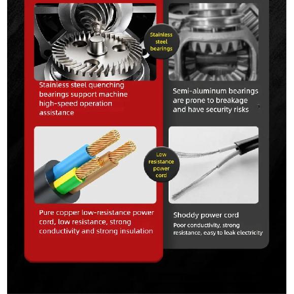 Pure Copper Motor Angle Grinder Polishing Machine Multifunctional Small Polishing Cutting Machine Hand Grinding Wheel Household
