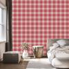 Red and coral checkered wallpaper, red background 50x1000