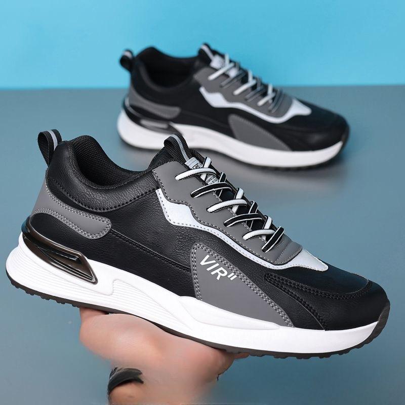 Men's Casual Mesh Breathable Thick Sole Height Increasing Dad Shoes Men's Versatile Soft Sole Sports Shoes